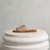 Chloé Woody Mule In Vintage Khaki