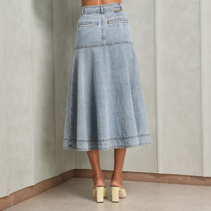 Denim Midi Skirt | Le Mill | Zimmermann