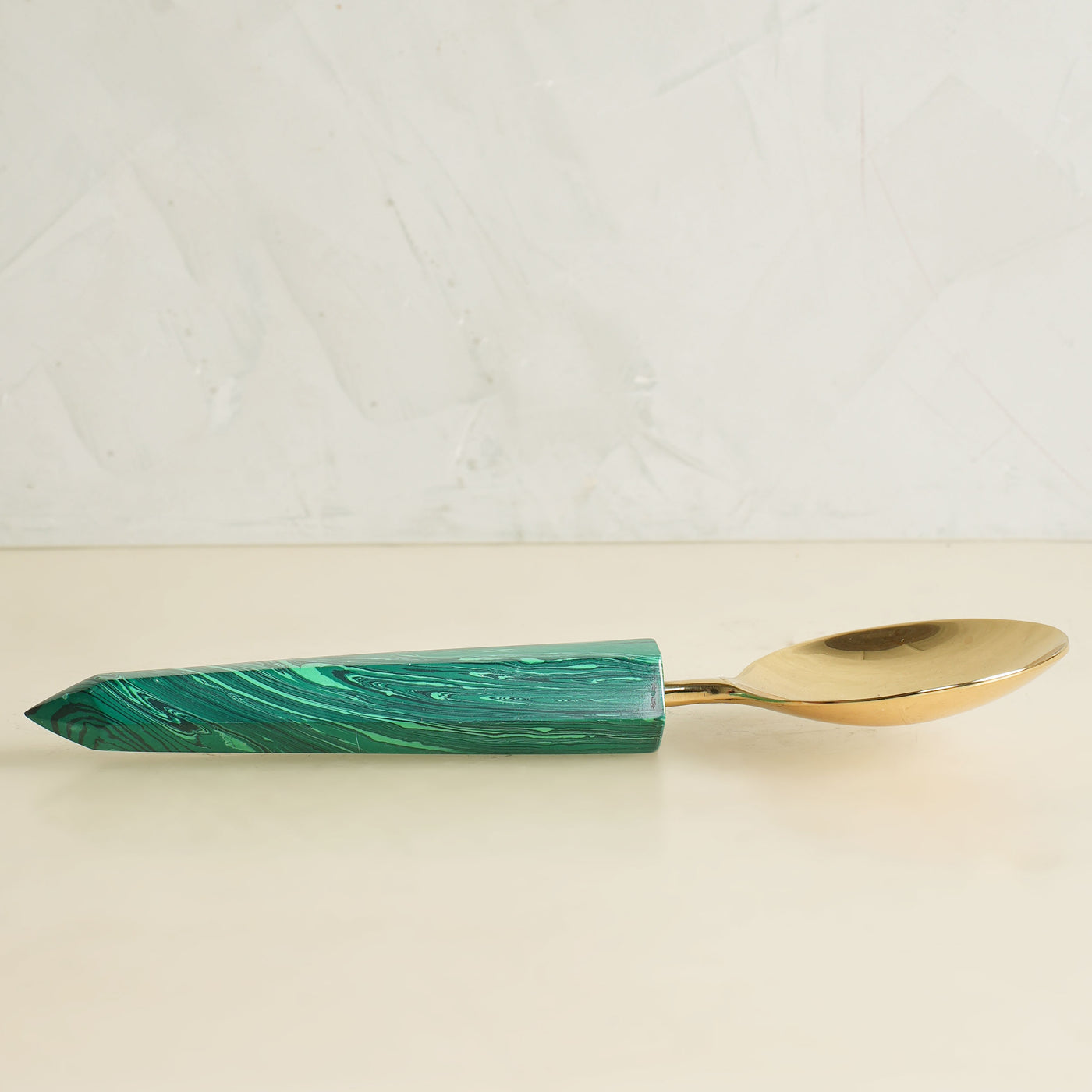 Green Resin Serving Spoon