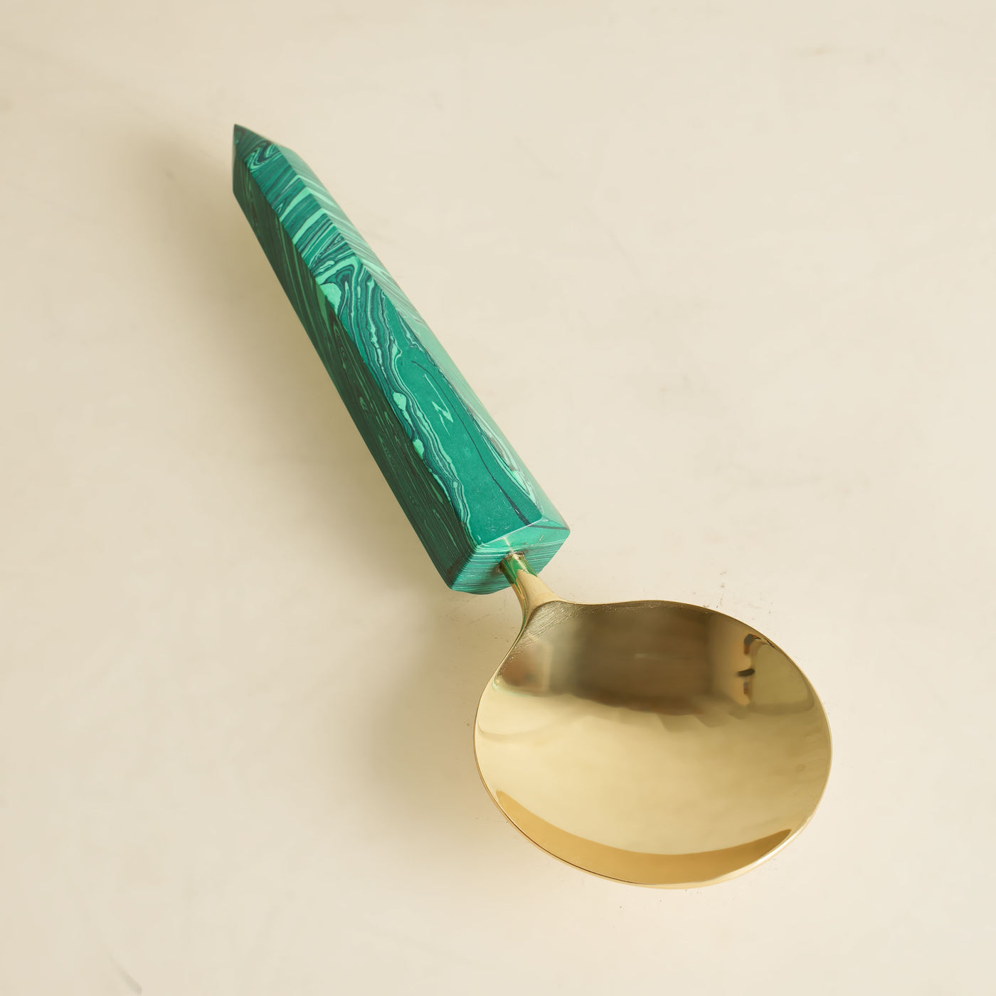 Green Resin Serving Spoon