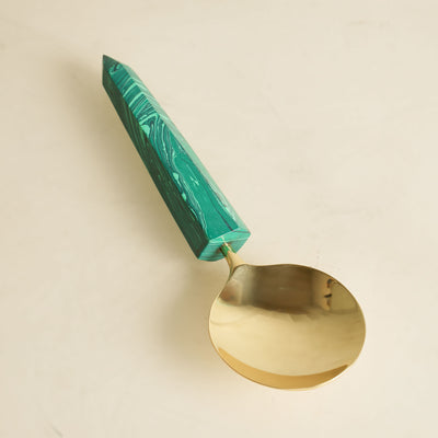 Green Resin Serving Spoon
