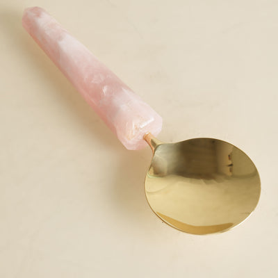Pink Quartz Serving Spoon