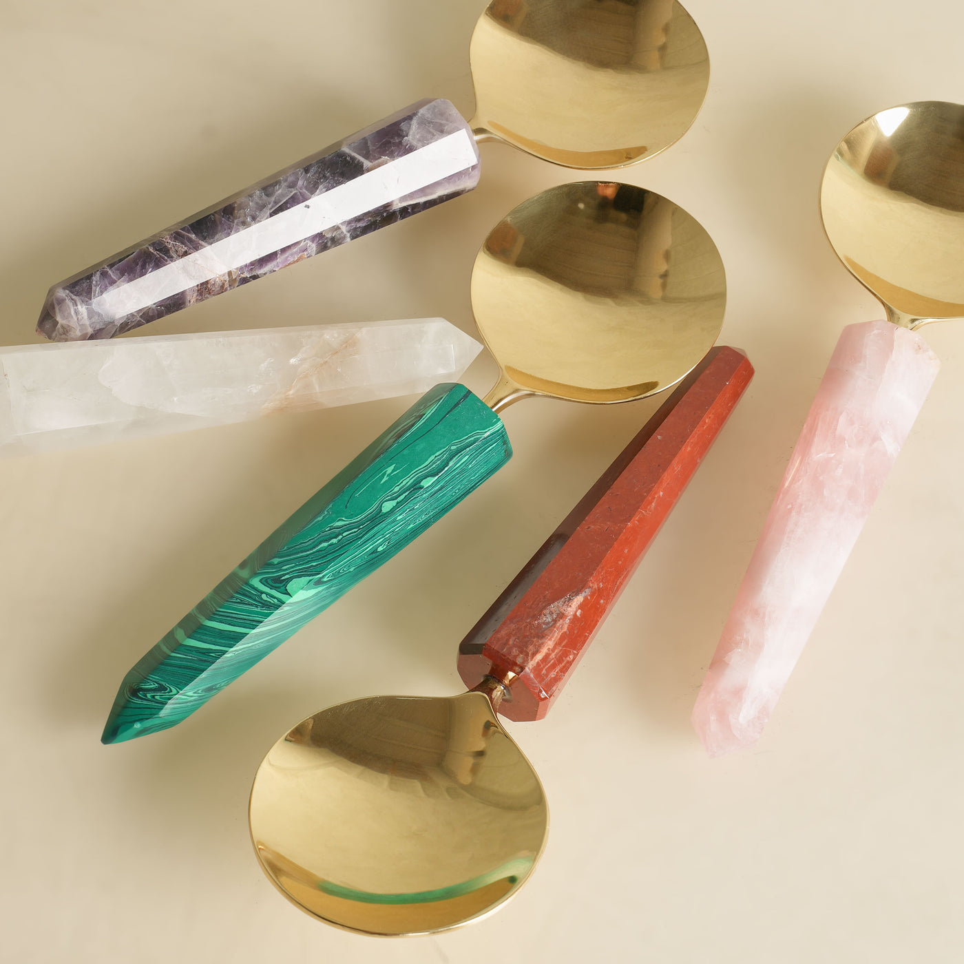 Pink Quartz Serving Spoon