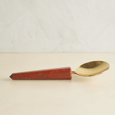 Red Jasper Serving Spoon