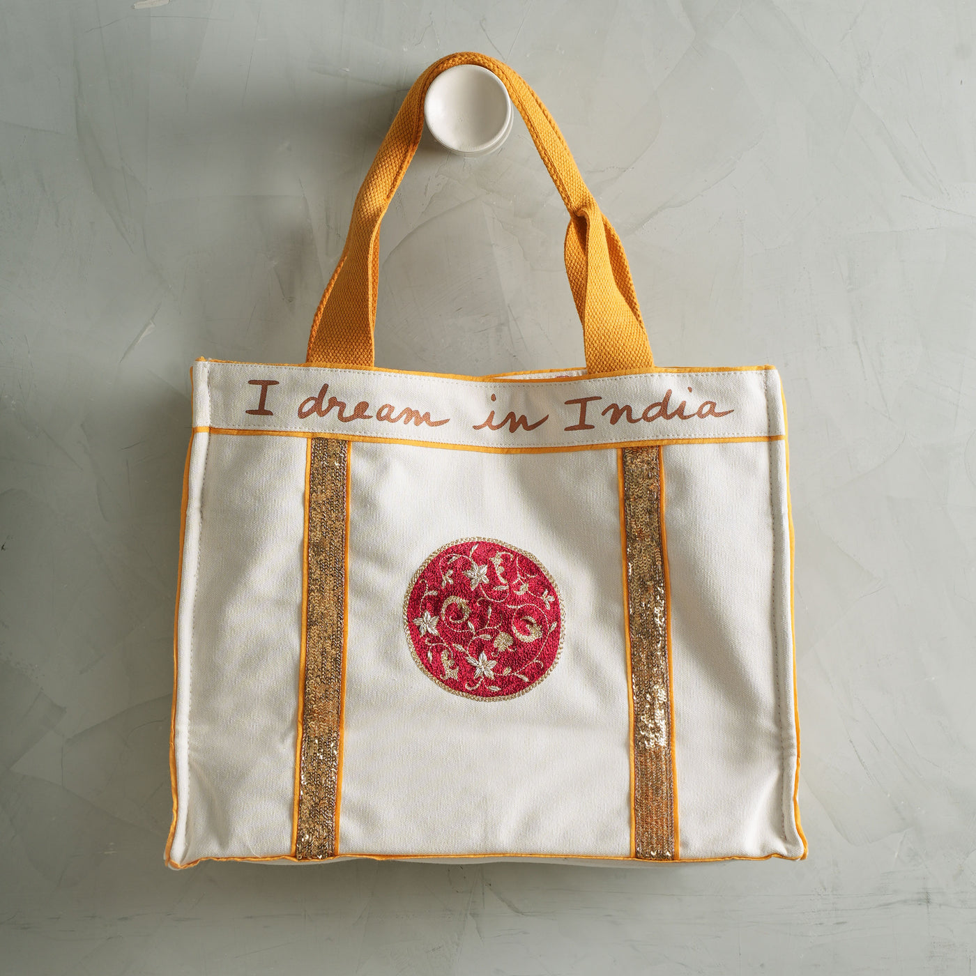 Artchives Tara Tote White Cotton Canvas Bag