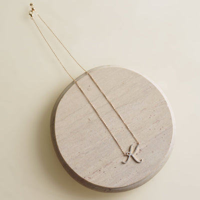 Curvy Initial Necklace