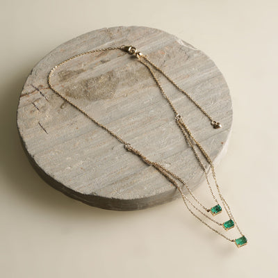 Square Layered Necklace