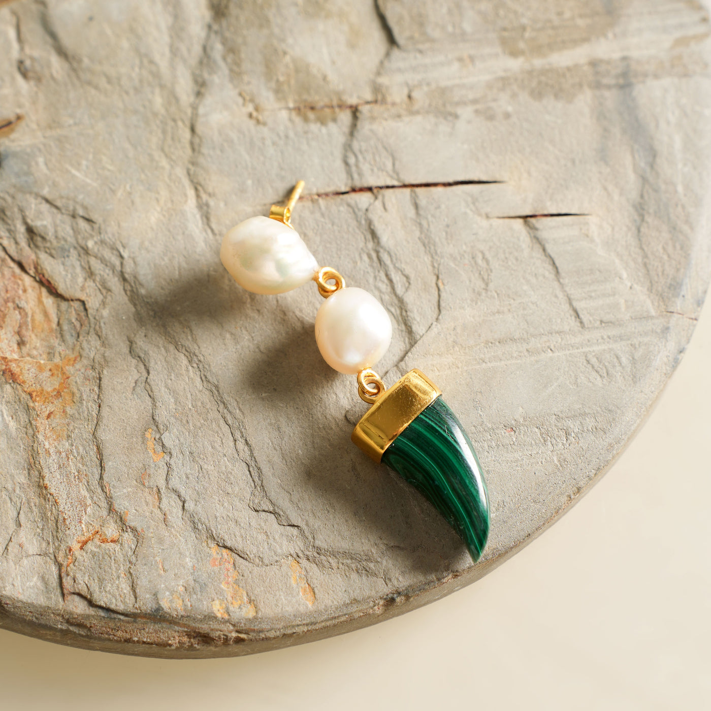 Elegant Nora Gold Emerald Earrings