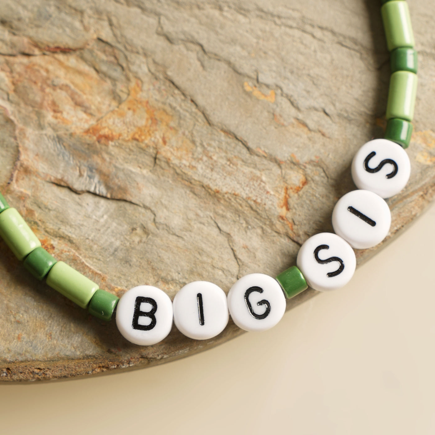 Love Letter Big Sis Green Bracelet