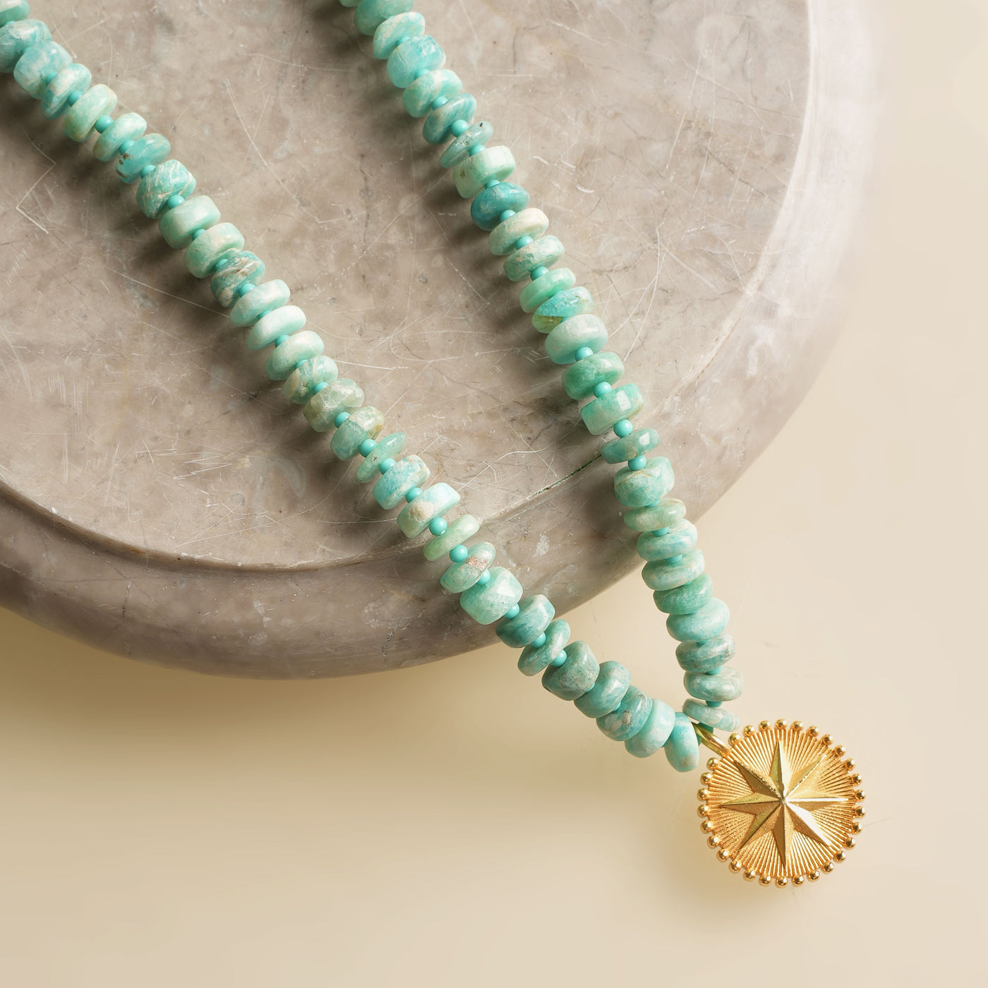 Amazonite Star Necklace