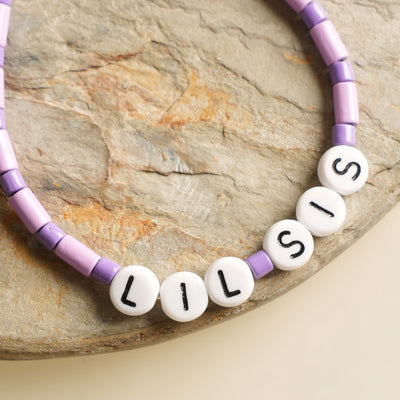 Love Letter Lil Sis Purple Bracelet