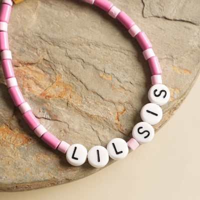 Love Letter Pink Lil Sis Bracelet