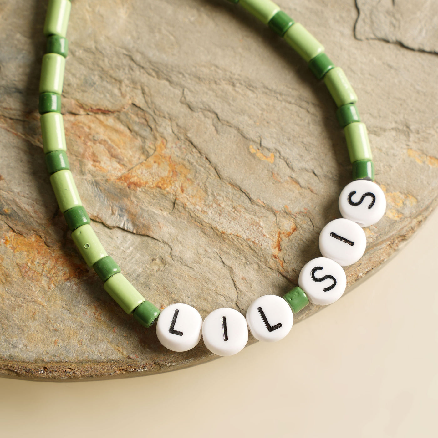 Love Letter Green Lil Sis Bracelet