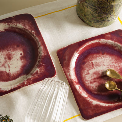 Burgundy Plate