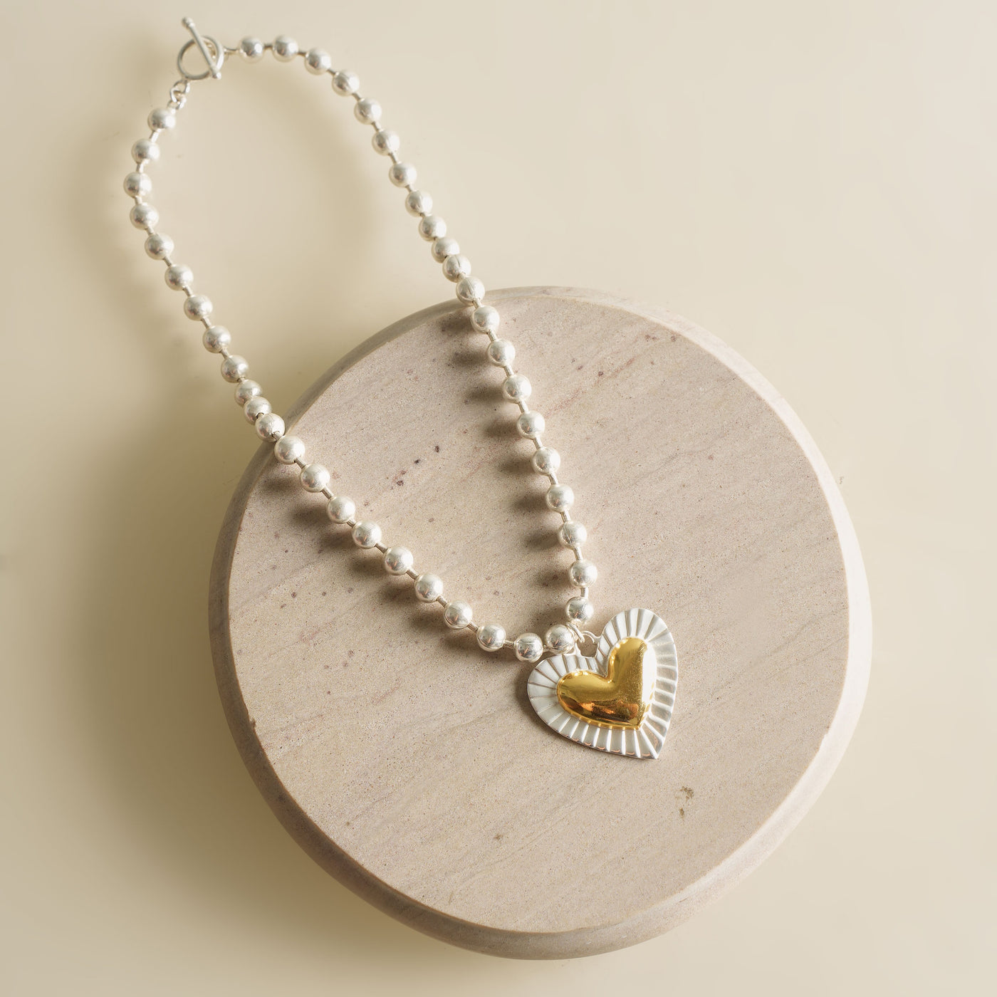 Silver Gold Agnes necklace