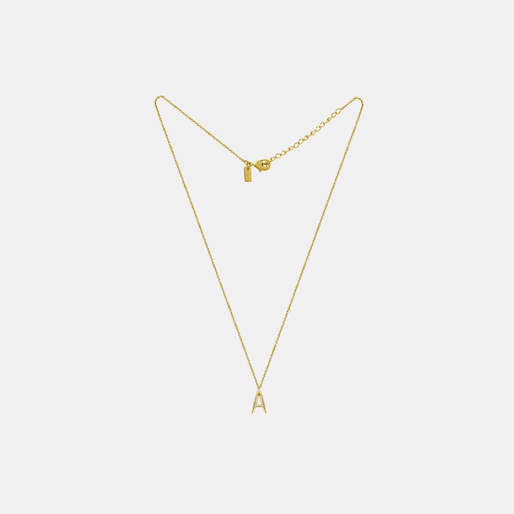 Lunaya A Pop Initial Chain Necklace