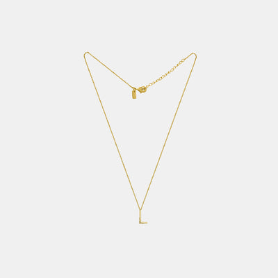 LUNAYA Initial Chain Necklace slight wavy design 