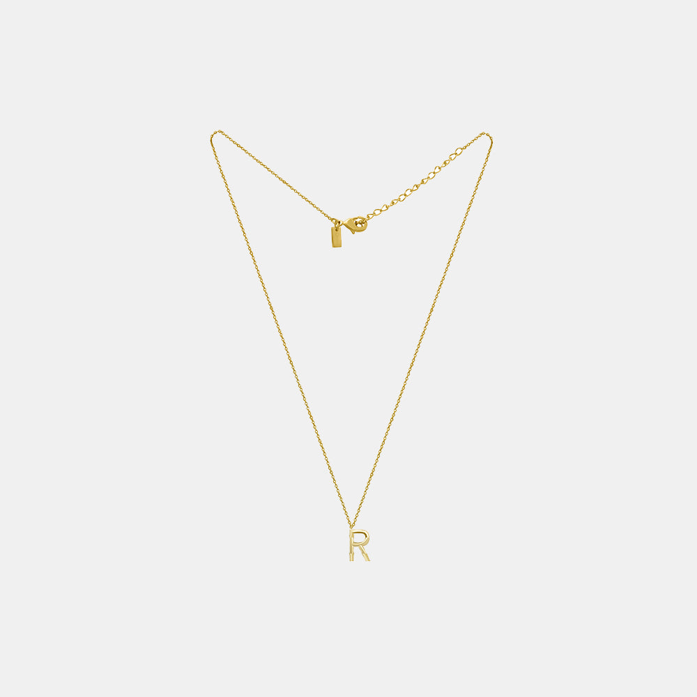 Lunaya R Pop Initial Chain Necklace