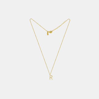 Lunaya R Pop Initial Chain Necklace