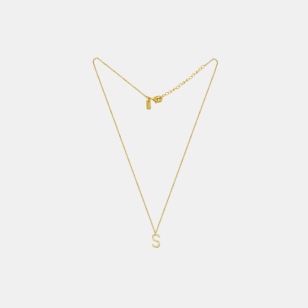 Lunaya S Pop Initial Chain Necklace