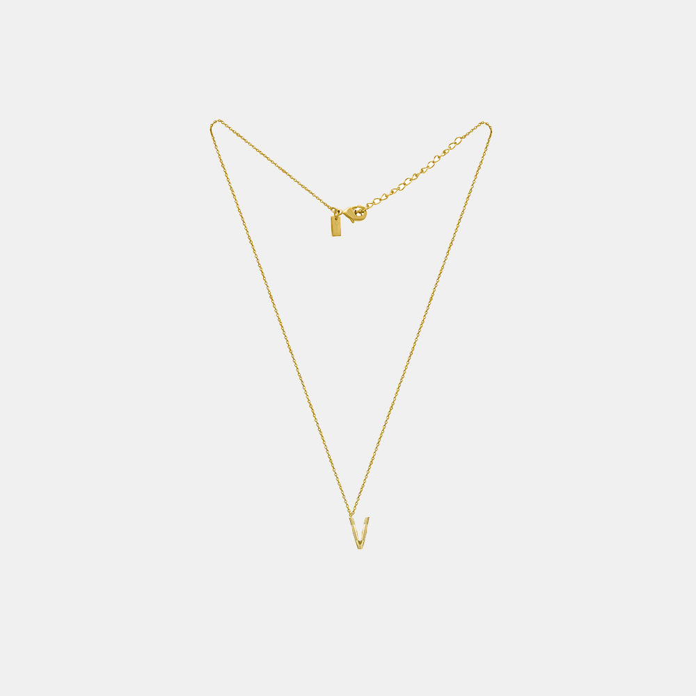Lunaya V Pop Initial Chain Necklace