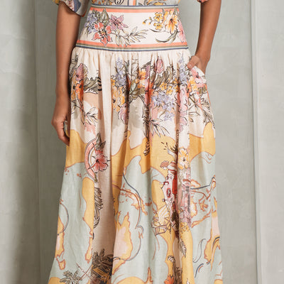 Zimmermann Tallow Midi Skirt for Women