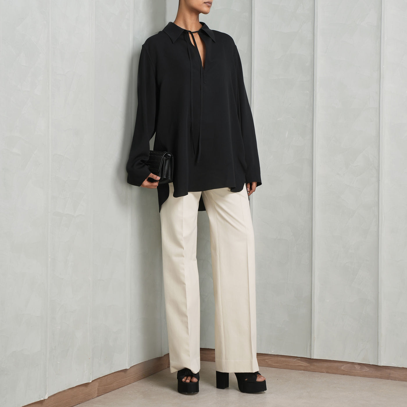 THE ROW white banew tailored pants