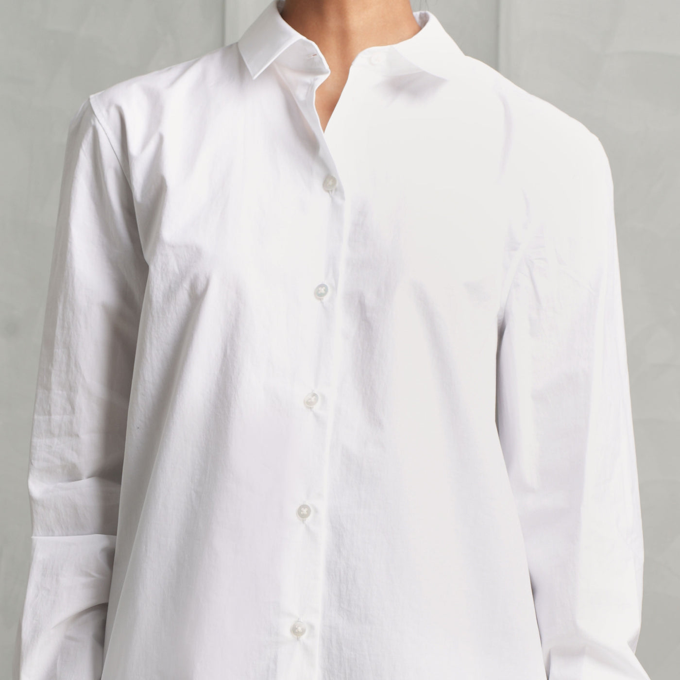 THE ROW white cotton metis relaxed shirt