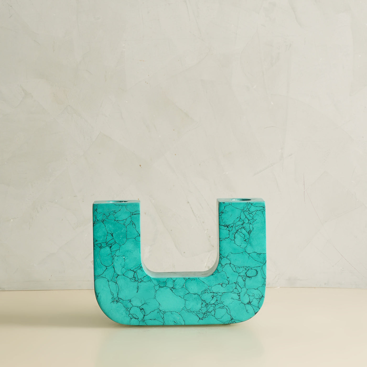 Turquoise Horizontal Candle Stand