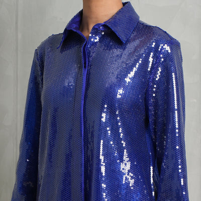 Sequined Fitted Shirt