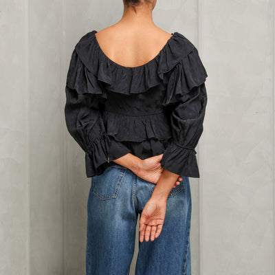 Cropped Ruffle Top