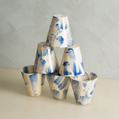 Blue Brush Stroke Tumbler