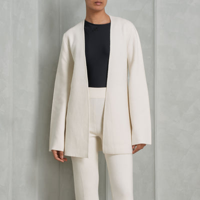 GALVAN LONDON long sleeve white cashmere maia jacket