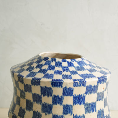 Grid Glaze Vase