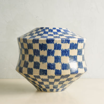 Grid Glaze Vase