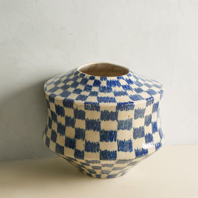 Grid Glaze Vase