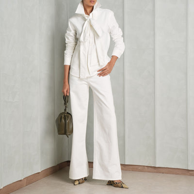 LOEWE Bow shirt white cotton neutrals