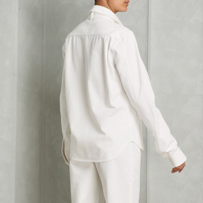 LOEWE Bow shirt white cotton long sleeves