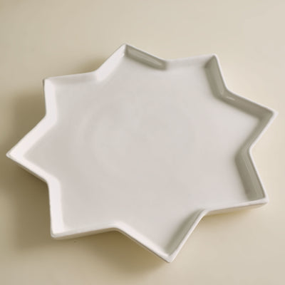 ECRU White Star Plate eight-pointed star 