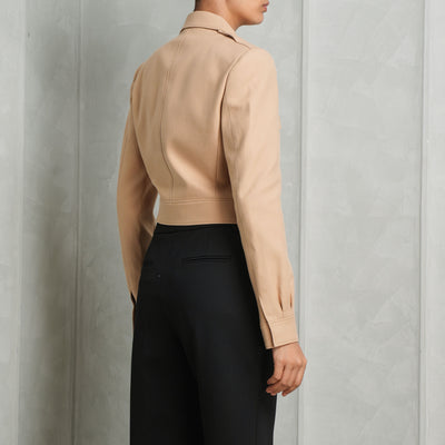 Chloé Cropped Saharienne Jacket Long Sleeves