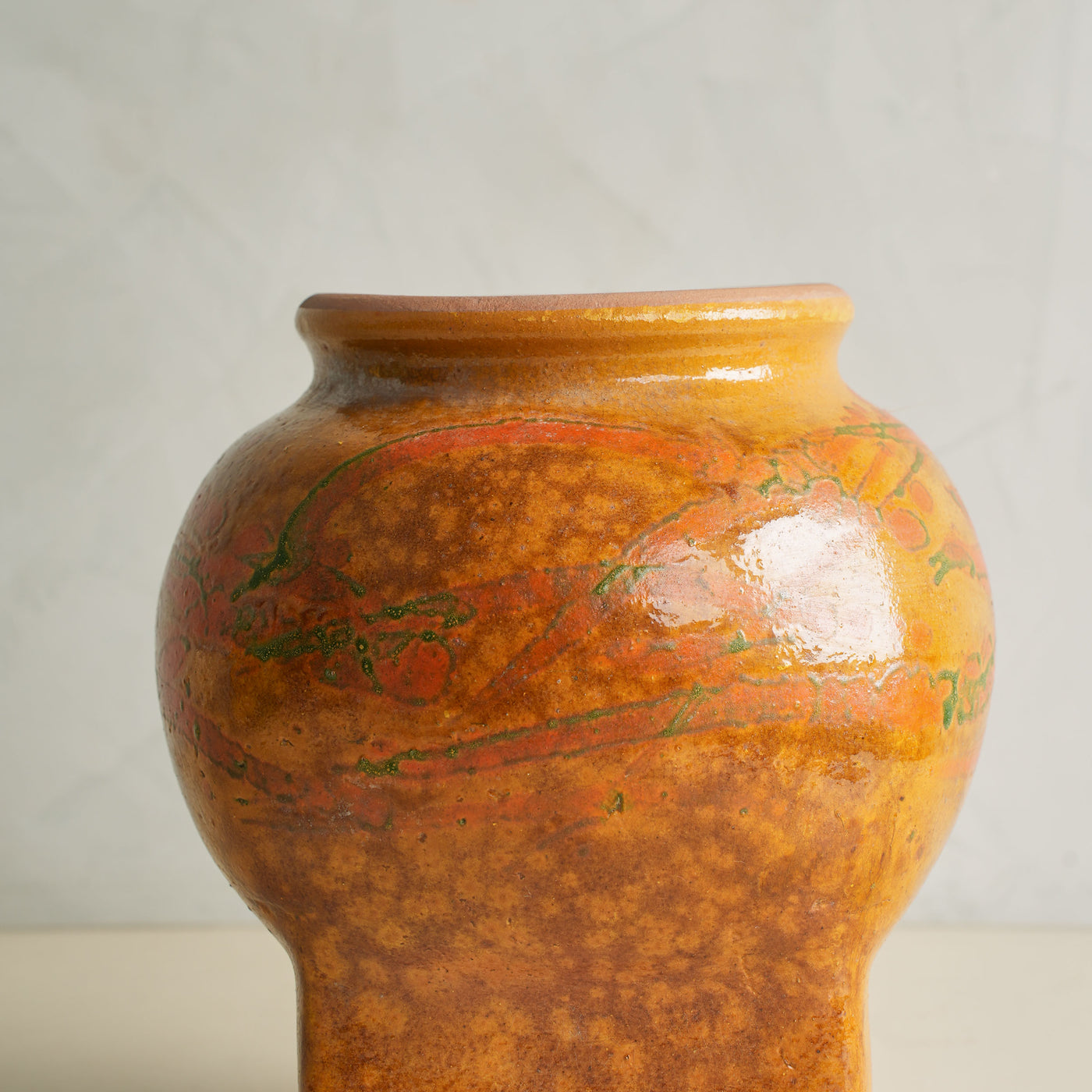 Yellow Glazed Terracotta Matka