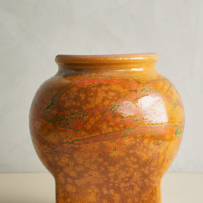 Yellow Glazed Terracotta Matka