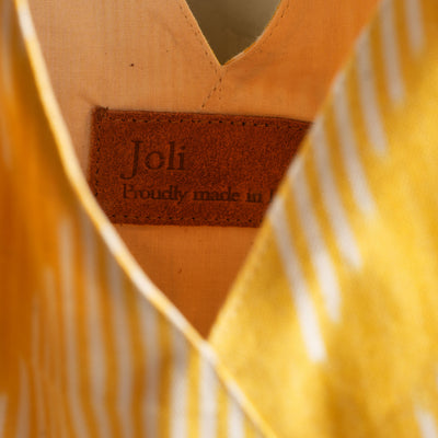 JOLI JOLI Ikat Shoulder Bag yellow homegrown label upcycle