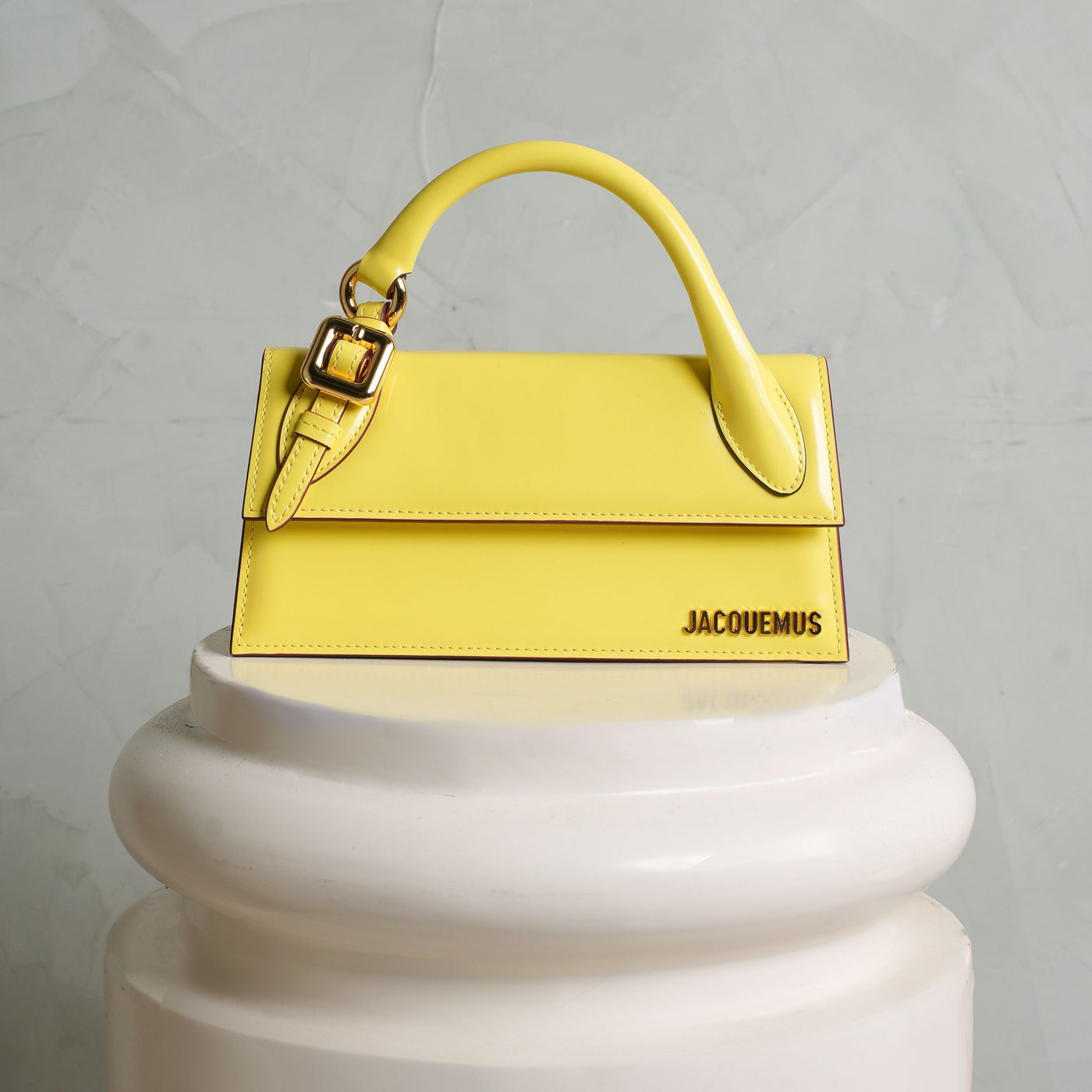 Jacquemus Le Chiquito Long Boucle yellow