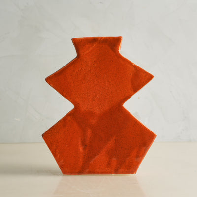 Zig Zag Orange Vase