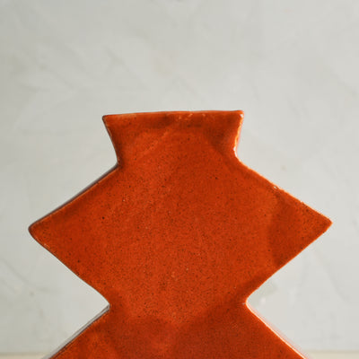 Zig Zag Orange Vase