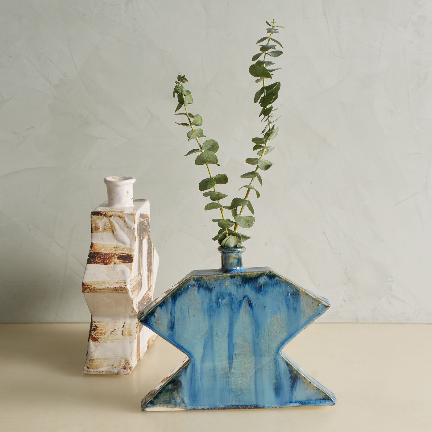 Zig Zag Moon Glaze Vase