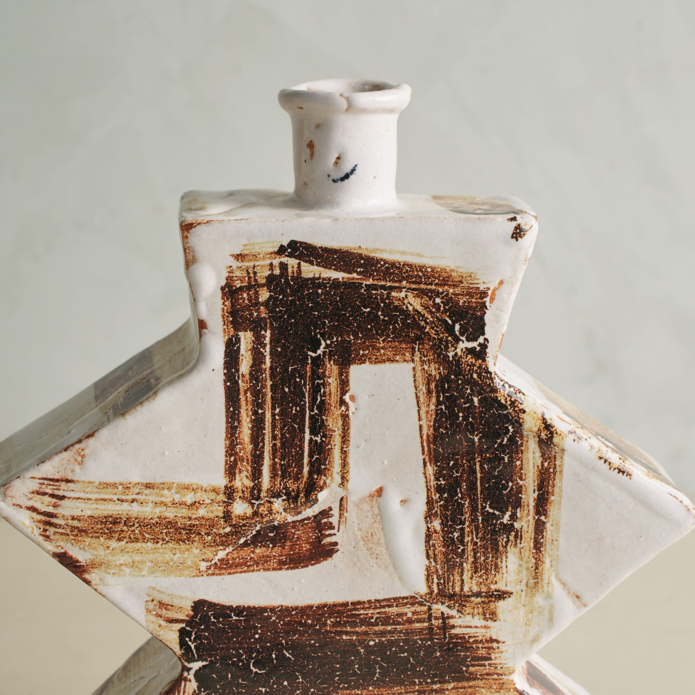 Zig Zag Brush Stroke Vase