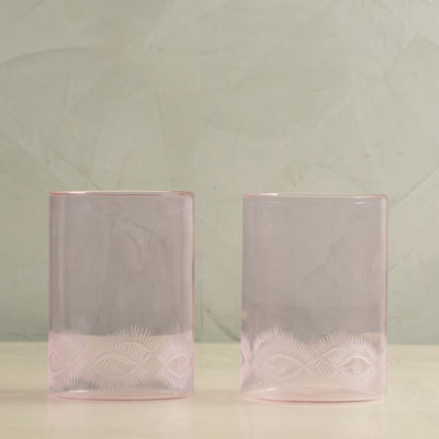 Ecru Pink Eye Tumbler