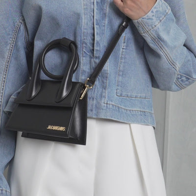 JACQUEMUS Black Le Chiquito Noeud Bag